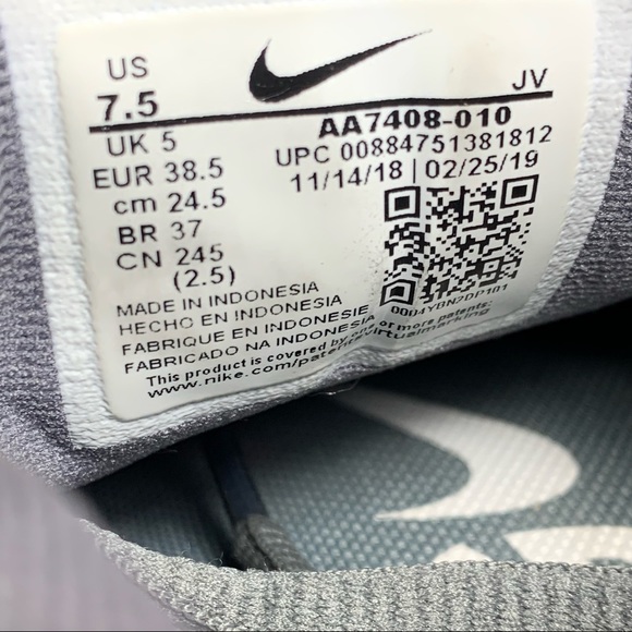Nike Flex RN 2018 Running Gyn Gray Women’s Size: 7.5 Shoes AA7408-010 - Picture 8 of 11